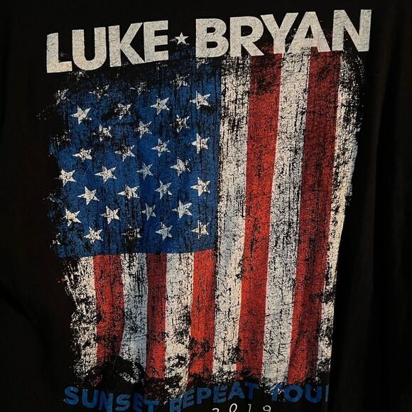 Luke Bryan 2019 Sunset Repeat Tour T-Shirt - Picture 5 of 5